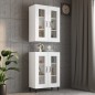 vidaXL Armario de pared colgante blanco 69,5x34x90 cm vidaXL Armario de pared colgante blanco 69,5x34x90 cm