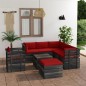 vidaXL Muebles de palets para jardín 8 pzas cojines madera maciza pino vidaXL Muebles de palets para jardín 8 pzas cojines madera maciza pino