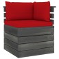 vidaXL Muebles de palets para jardín 8 pzas cojines madera maciza pino vidaXL Muebles de palets para jardín 8 pzas cojines madera maciza pino