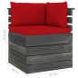 vidaXL Muebles de palets para jardín 8 pzas cojines madera maciza pino vidaXL Muebles de palets para jardín 8 pzas cojines madera maciza pino