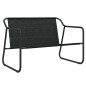 vidaXL Juego muebles de jardín 4 pzas y cojines acero gris antracita vidaXL Juego muebles de jardín 4 pzas y cojines acero gris antracita