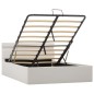 vidaXL Cama canapé hidráulica con LED cuero sintético blanco 120x200cm vidaXL Cama canapé hidráulica con LED cuero sintético blanco 120x200cm
