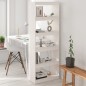 vidaXL Estantería/divisor de espacios madera pino blanco 60x30x167,5cm vidaXL Estantería/divisor de espacios madera pino blanco 60x30x167,5cm