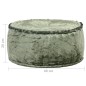vidaXL Puf redondo de terciopelo verde 40x20 cm vidaXL Puf redondo de terciopelo verde 40x20 cm