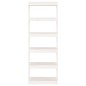 vidaXL Estantería/divisor de espacios madera pino blanco 60x30x167,5cm vidaXL Estantería/divisor de espacios madera pino blanco 60x30x167,5cm