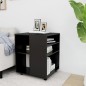 vidaXL Armario con ruedas madera contrachapada negro 60x53x72 cm vidaXL Armario con ruedas madera contrachapada negro 60x53x72 cm
