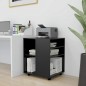 vidaXL Armario con ruedas madera contrachapada negro 60x53x72 cm vidaXL Armario con ruedas madera contrachapada negro 60x53x72 cm