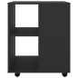 vidaXL Armario con ruedas madera contrachapada negro 60x53x72 cm vidaXL Armario con ruedas madera contrachapada negro 60x53x72 cm