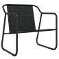 vidaXL Juego muebles de jardín 4 pzas y cojines acero gris antracita vidaXL Juego muebles de jardín 4 pzas y cojines acero gris antracita