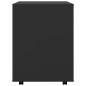 vidaXL Armario con ruedas madera contrachapada negro 60x53x72 cm vidaXL Armario con ruedas madera contrachapada negro 60x53x72 cm