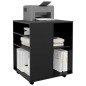 vidaXL Armario con ruedas madera contrachapada negro 60x53x72 cm vidaXL Armario con ruedas madera contrachapada negro 60x53x72 cm