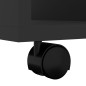 vidaXL Armario con ruedas madera contrachapada negro 60x53x72 cm vidaXL Armario con ruedas madera contrachapada negro 60x53x72 cm