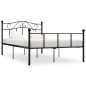vidaXL Estructura de cama de metal negro 160x200 cm vidaXL Estructura de cama de metal negro 160x200 cm