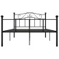 vidaXL Estructura de cama de metal negro 160x200 cm vidaXL Estructura de cama de metal negro 160x200 cm