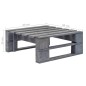 vidaXL Muebles de palets 4 pzas y cojines madera pino impregnada gris