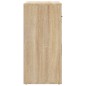 vidaXL Aparador madera contrachapada color roble Sonoma 80x33x70 cm vidaXL Aparador madera contrachapada color roble Sonoma 80x33x70 cm