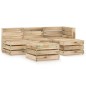 vidaXL Set de muebles de jardín 5 pzas madera de pino impregnada verde vidaXL Set de muebles de jardín 5 pzas madera de pino impregnada verde