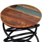 vidaXL Mesa auxiliar de madera reciclada maciza vidaXL Mesa auxiliar de madera reciclada maciza