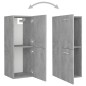vidaXL Juego de muebles de baño madera de ingeniería gris hormigón