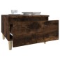 vidaXL Mesas auxiliares 2 uds contrachapada roble ahumado 50x46x35 cm vidaXL Mesas auxiliares 2 uds contrachapada roble ahumado 50x46x35 cm