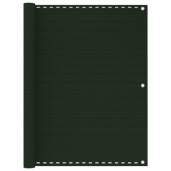 vidaXL Toldo para balcón HDPE verde oscuro 120x300 cm