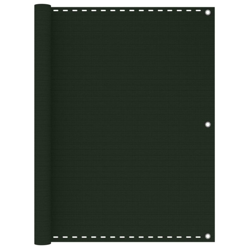vidaXL Toldo para balcón HDPE verde oscuro 120x300 cm vidaXL Toldo para balcón HDPE verde oscuro 120x300 cm