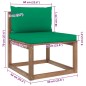 vidaXL Muebles de jardín de palets 6 pzs con cojines madera impregnada vidaXL Muebles de jardín de palets 6 pzs con cojines madera impregnada