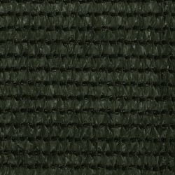 vidaXL Toldo para balcón HDPE verde oscuro 120x300 cm