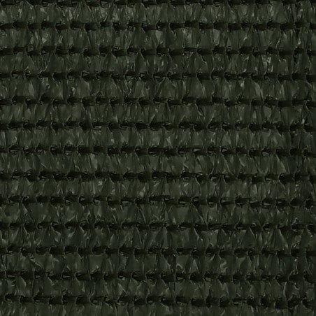 vidaXL Toldo para balcón HDPE verde oscuro 120x300 cm