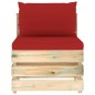 vidaXL Muebles de jardín 6 piezas con cojines madera impregnada verde vidaXL Muebles de jardín 6 piezas con cojines madera impregnada verde