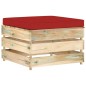 vidaXL Muebles de jardín 6 piezas con cojines madera impregnada verde vidaXL Muebles de jardín 6 piezas con cojines madera impregnada verde