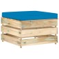 vidaXL Muebles de jardín 5 piezas con cojines madera impregnada verde vidaXL Muebles de jardín 5 piezas con cojines madera impregnada verde