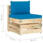 vidaXL Muebles de jardín 5 piezas con cojines madera impregnada verde vidaXL Muebles de jardín 5 piezas con cojines madera impregnada verde