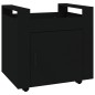 vidaXL Carrito de escritorio madera contrachapada negro 60x45x60 cm vidaXL Carrito de escritorio madera contrachapada negro 60x45x60 cm