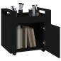 vidaXL Carrito de escritorio madera contrachapada negro 60x45x60 cm vidaXL Carrito de escritorio madera contrachapada negro 60x45x60 cm
