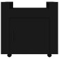 vidaXL Carrito de escritorio madera contrachapada negro 60x45x60 cm vidaXL Carrito de escritorio madera contrachapada negro 60x45x60 cm