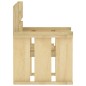 vidaXL Juego de comedor de jardín 5 piezas madera de pino impregnada