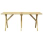 vidaXL Juego de comedor de jardín 5 piezas madera de pino impregnada