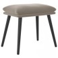 vidaXL Sillón de relax con taburete terciopelo gris claro vidaXL Sillón de relax con taburete terciopelo gris claro
