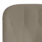 vidaXL Sillón de relax con taburete terciopelo gris claro vidaXL Sillón de relax con taburete terciopelo gris claro