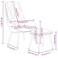 vidaXL Sillón de relax con taburete terciopelo gris claro vidaXL Sillón de relax con taburete terciopelo gris claro