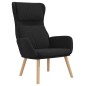 vidaXL Sillón de relax con taburete terciopelo negro vidaXL Sillón de relax con taburete terciopelo negro
