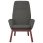 vidaXL Sillón de relax con taburete tela gris oscuro vidaXL Sillón de relax con taburete tela gris oscuro