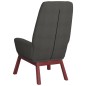 vidaXL Sillón de relax con taburete tela gris oscuro vidaXL Sillón de relax con taburete tela gris oscuro