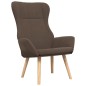 vidaXL Sillón de relax con taburete de tela gris taupé vidaXL Sillón de relax con taburete de tela gris taupé