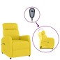 vidaXL Sillón elevable tela amarillo claro vidaXL Sillón elevable tela amarillo claro