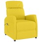 vidaXL Sillón elevable tela amarillo claro vidaXL Sillón elevable tela amarillo claro