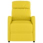 vidaXL Sillón elevable tela amarillo claro vidaXL Sillón elevable tela amarillo claro