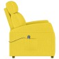 vidaXL Sillón elevable tela amarillo claro vidaXL Sillón elevable tela amarillo claro