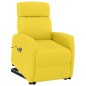 vidaXL Sillón elevable tela amarillo claro vidaXL Sillón elevable tela amarillo claro